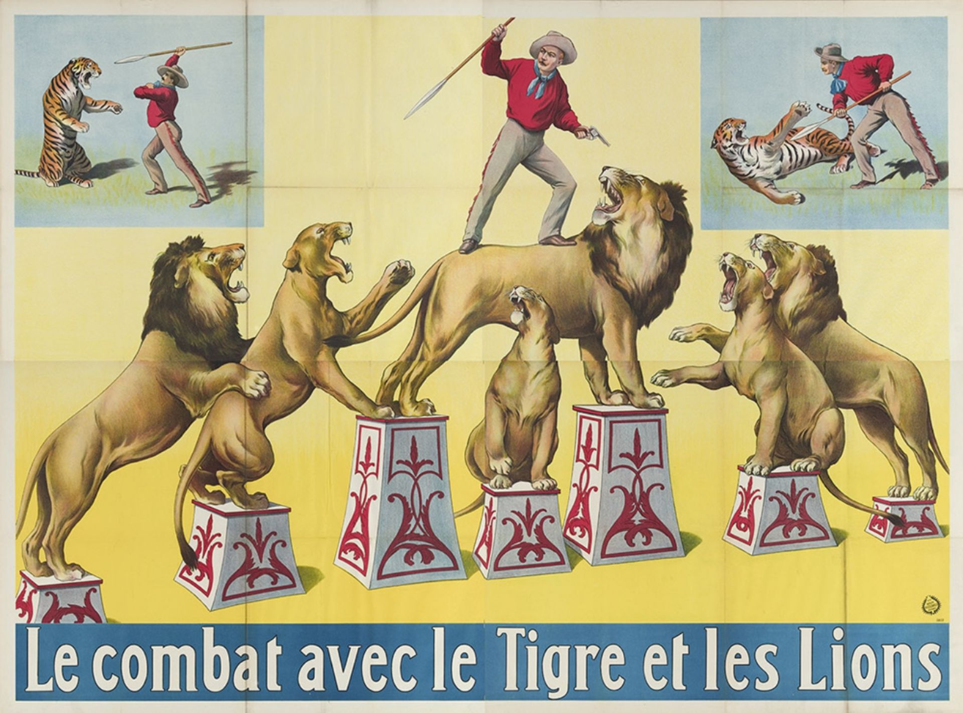 [Animal Dressage] [Various] Le combat avec le tigre et les lions Friedländer, 1913