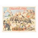 [Human Zoo] [Elephants] Circus Hagenbeck. Indien. Hagenbeck's Schau Friedländer, Hamburg, 1905