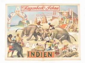 [Human Zoo] [Elephants] Circus Hagenbeck. Indien. Hagenbeck's Schau Friedländer, Hamburg, 1905
