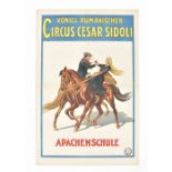 [Animal Dressage/Horses] Apachenschule Königl. Rumänischer Circus Cesar Sidoli. Friedländer, 1911