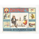 [Animal Dressage] [Various] O. Bringe's humoristischer Affen und Hunde-Dressur Akt Friedländer, 1916