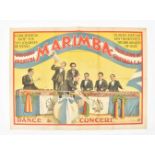 [Folklore] Original orquestra Marimba Excelsior de Guatamala C.A. Dance & Concert. Friedländer, 1926