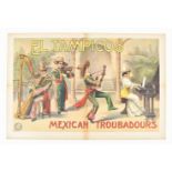 [Folklore] [Mexico] El Tampicos Mexican Troubadours. Friedländer, Hamburg, 1909