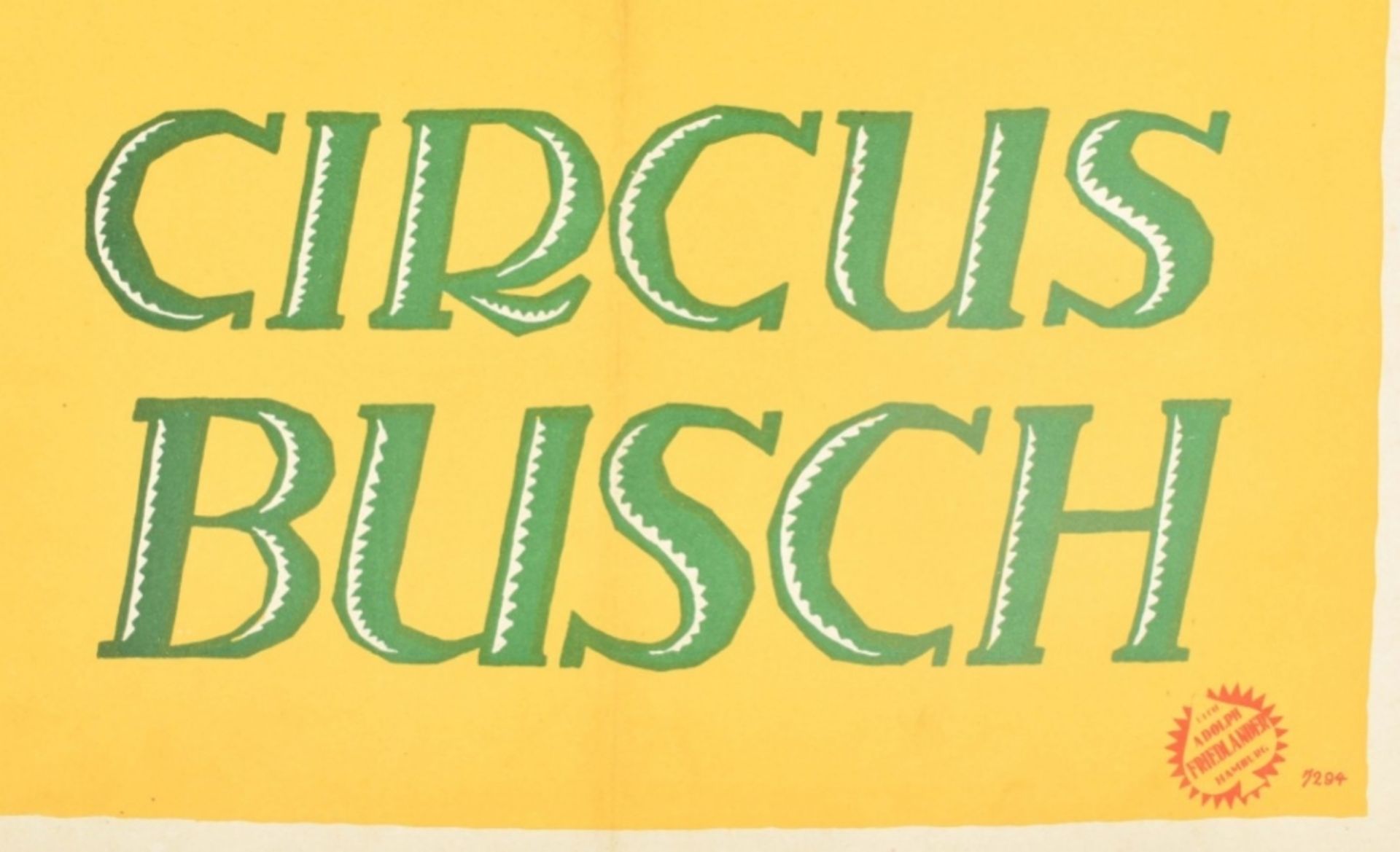 [Animal Dressage] Circus Busch. Hans Reyersbach (1898 -1977) Grace Haston als gast. Friedländer, 192 - Image 3 of 4