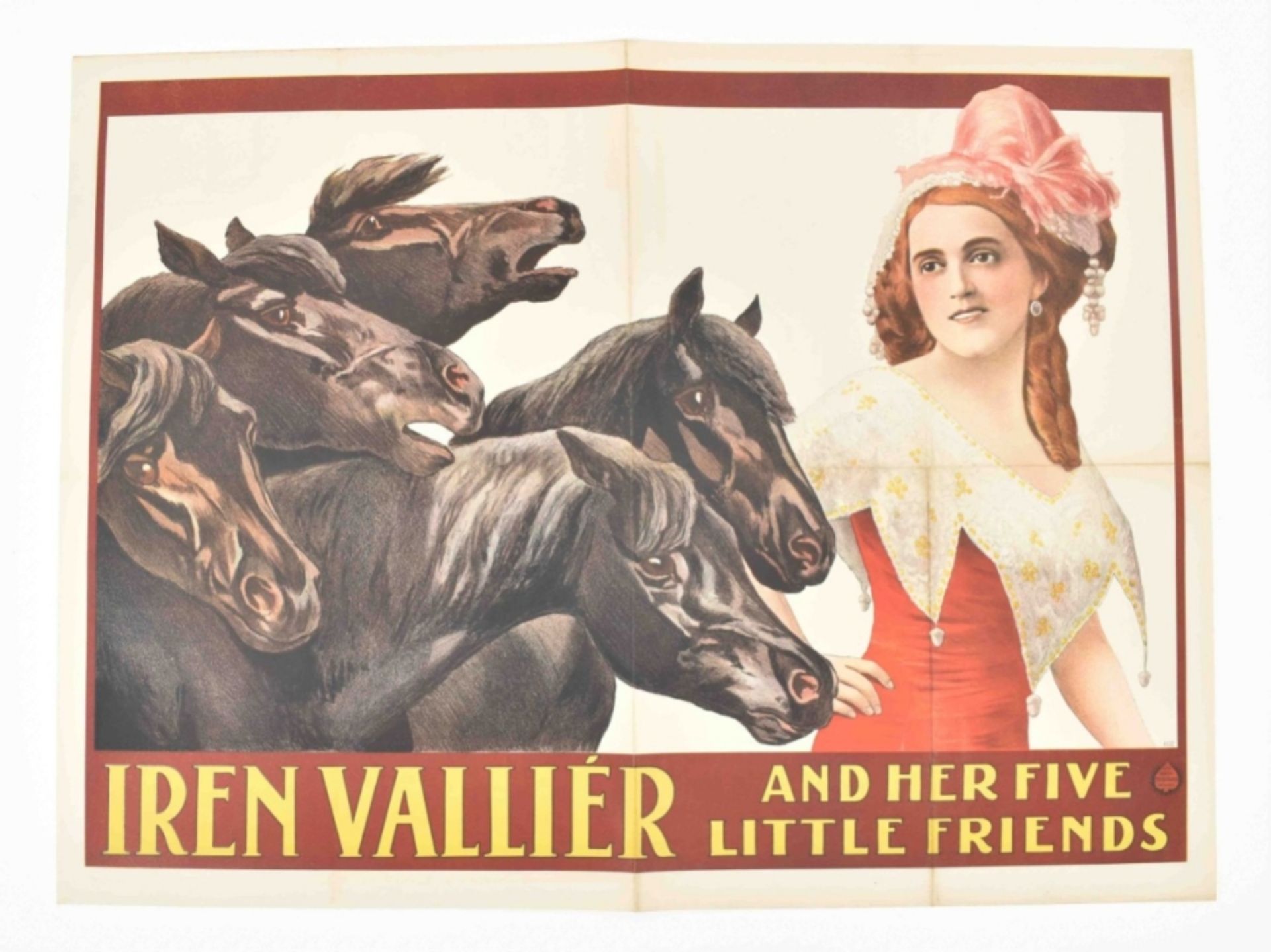 [Animal Dressage] [Horses] Iren Vallier and her five little friends Friedländer, Hamburg, 1913