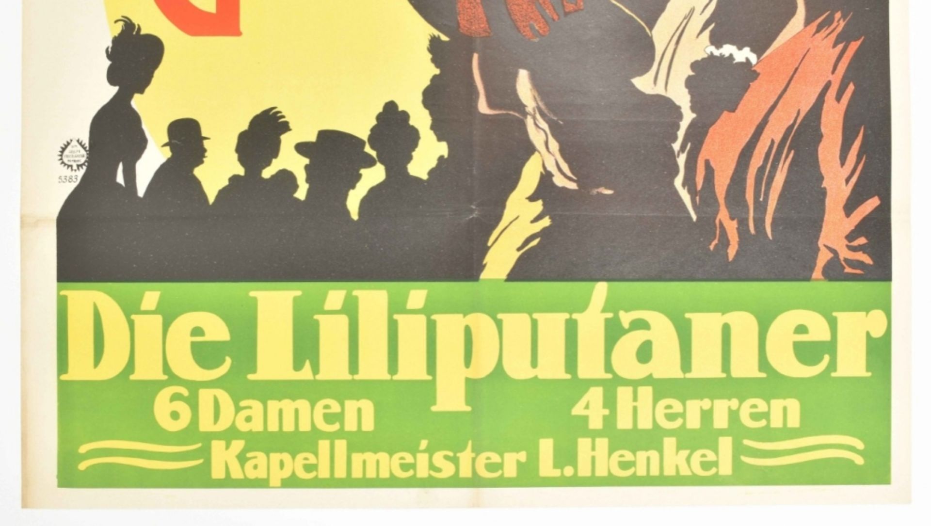 [Freakshow ] Es Kommen!! Scheuer's original Liliputaner-Gesellschaft. Friedländer, Hamburg, 1911 - Image 4 of 4