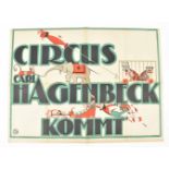 [Miscellaneous] F.L. Sonns. Circus Carl Hagenbeck kommt Friedländer, Hamburg, 1919