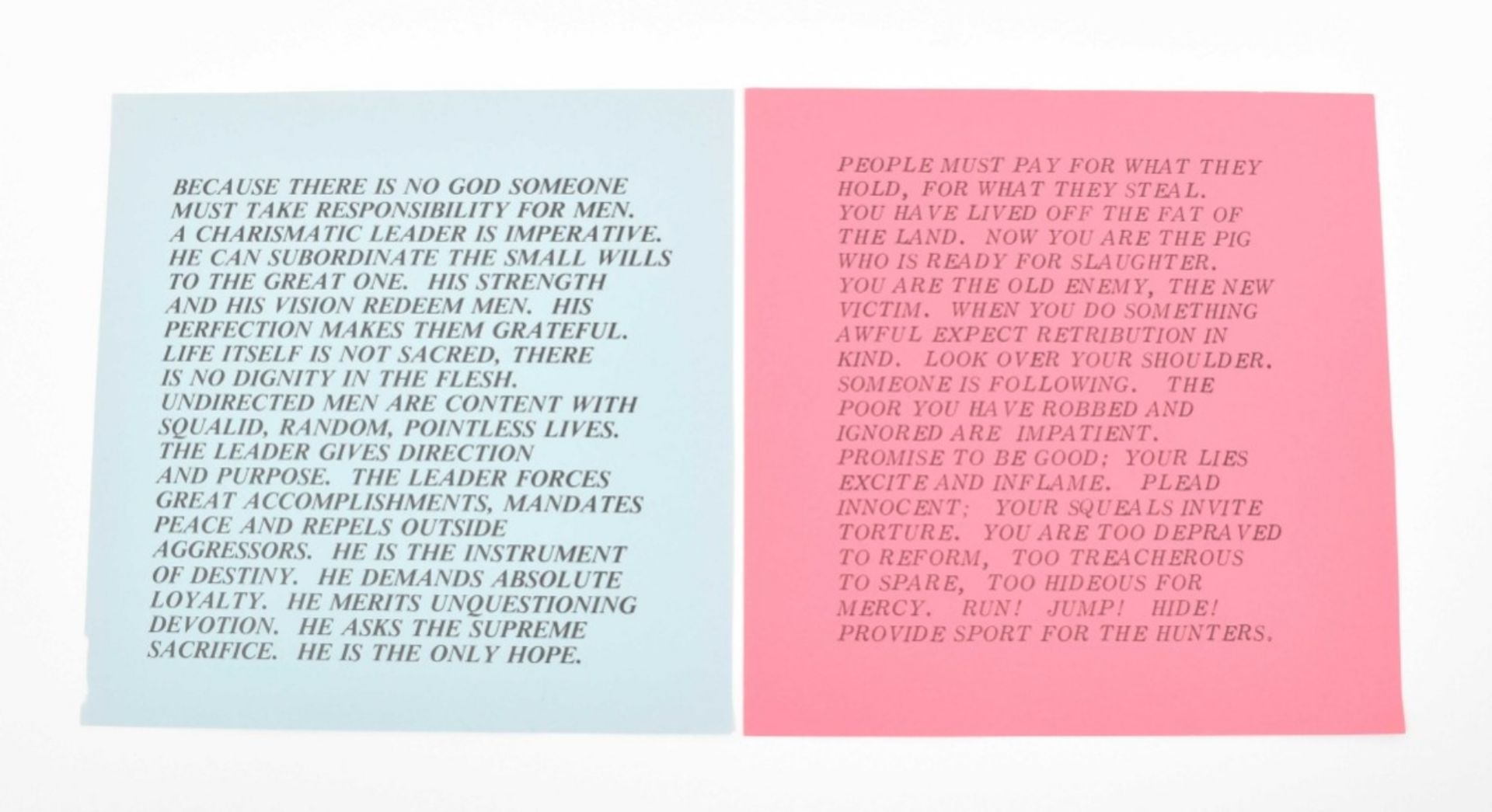 [Women Artists] Jenny Holzer, Inflammatory Essays - Image 5 of 7