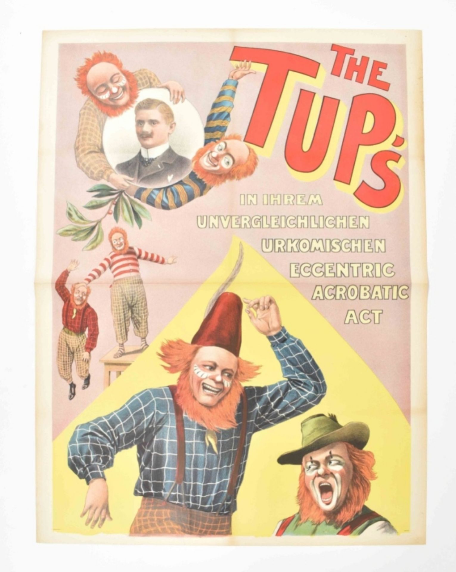 [Clowns/Acrobatics] The Tup's [...] acrobatic act. Friedländer, Hamburg, 1906 - Image 2 of 7