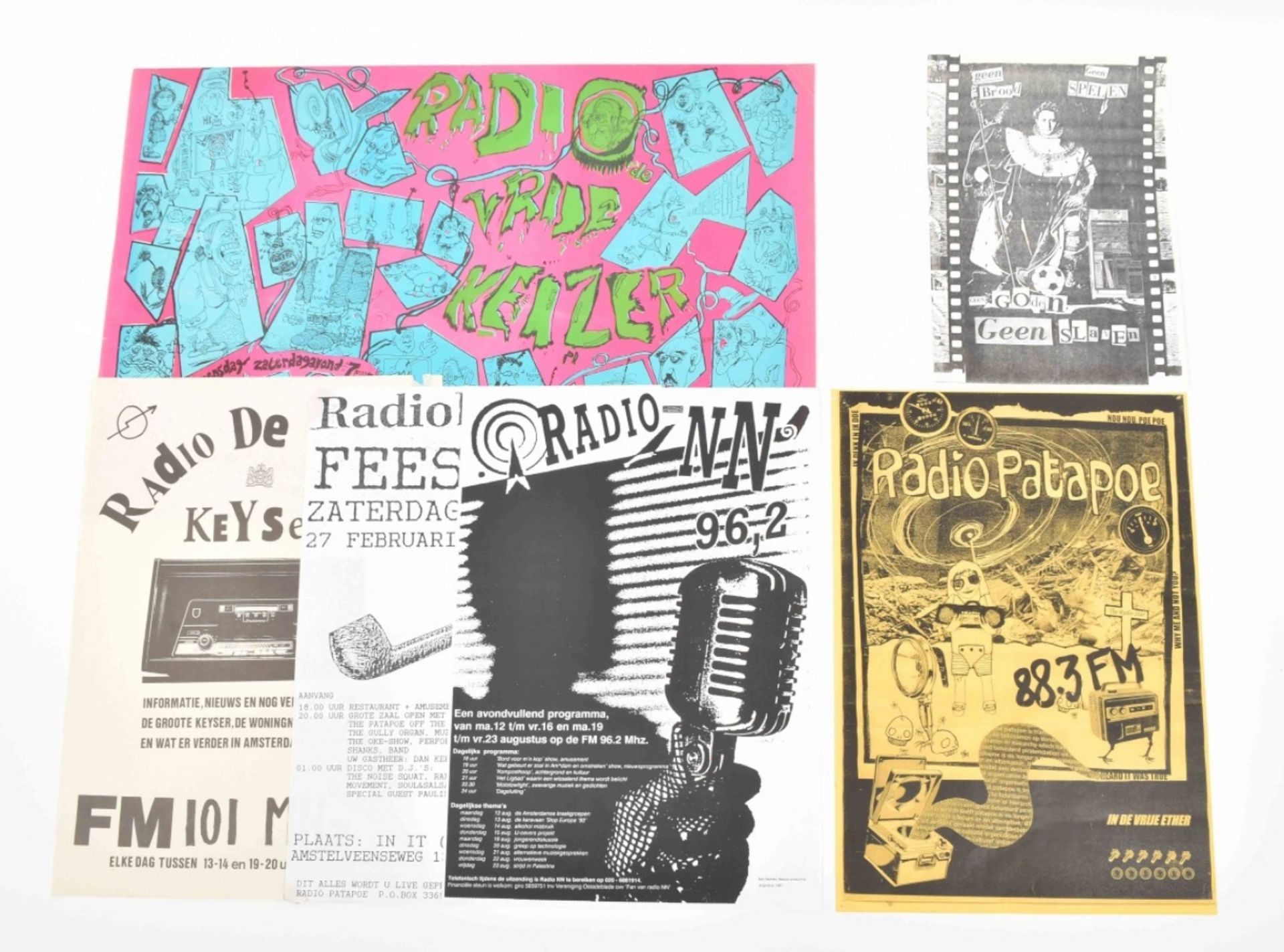 [Subculture] [Posters] Amsterdam underground radio and punk shows