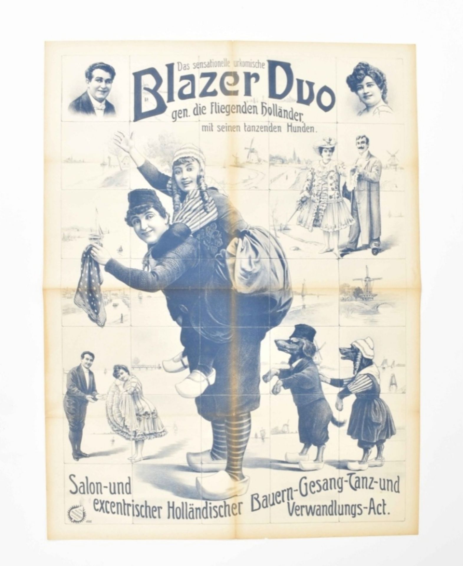 [Folklore] Das sensationelle Urkomische Blazer Duo, gen. die Fliegenden Holländer. Friedländer, 1907