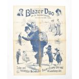 [Folklore] Das sensationelle Urkomische Blazer Duo, gen. die Fliegenden Holländer. Friedländer, 1907