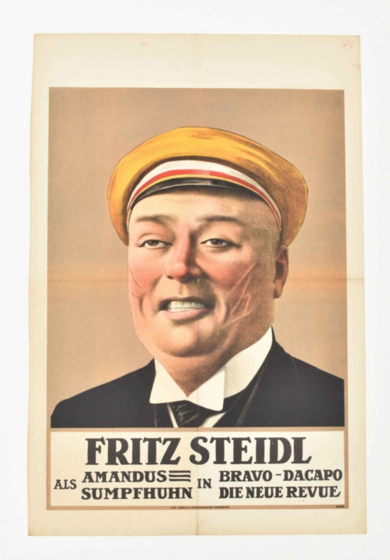 [Entertainment] Frits Steidl als Amandus Sumpfhuhn in bravo-dacapo. Friedländer, 1913