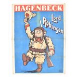 [Animal Dressage] [Monkeys] Circus Hagenbeck. Lord Robinson Friedländer, Hamburg, 1911