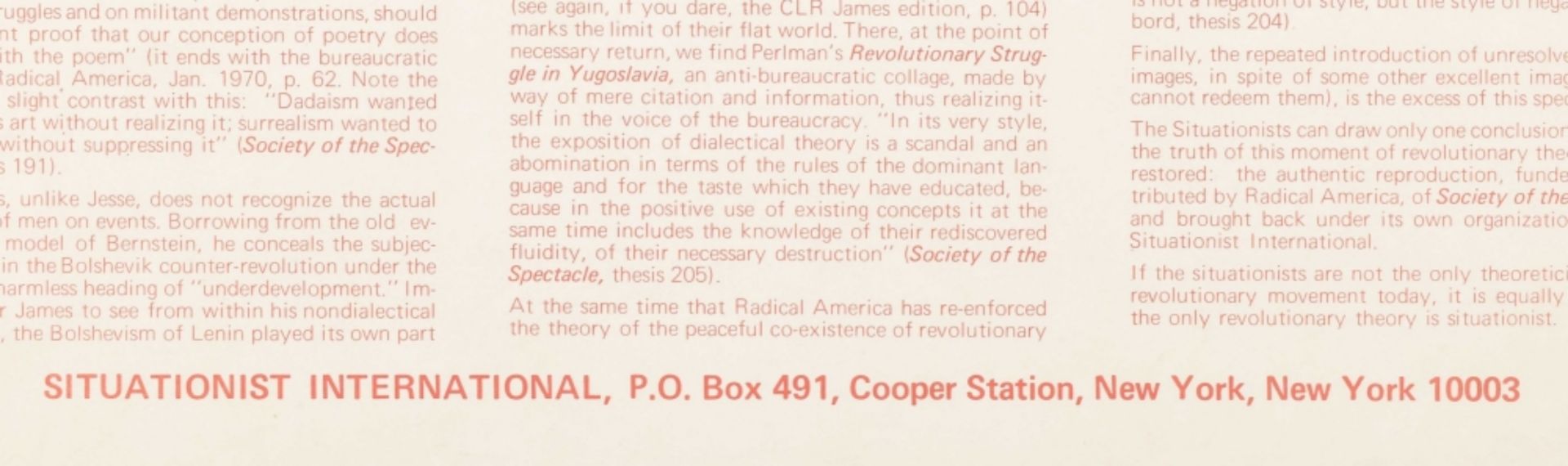 [Situationists] To Nonsubscribers of radical America - Image 2 of 4