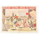 [Animal Dressage/Dogs] Merian's Acting Dogs The Elopement. III act. Friedländer, Hamburg, 1908