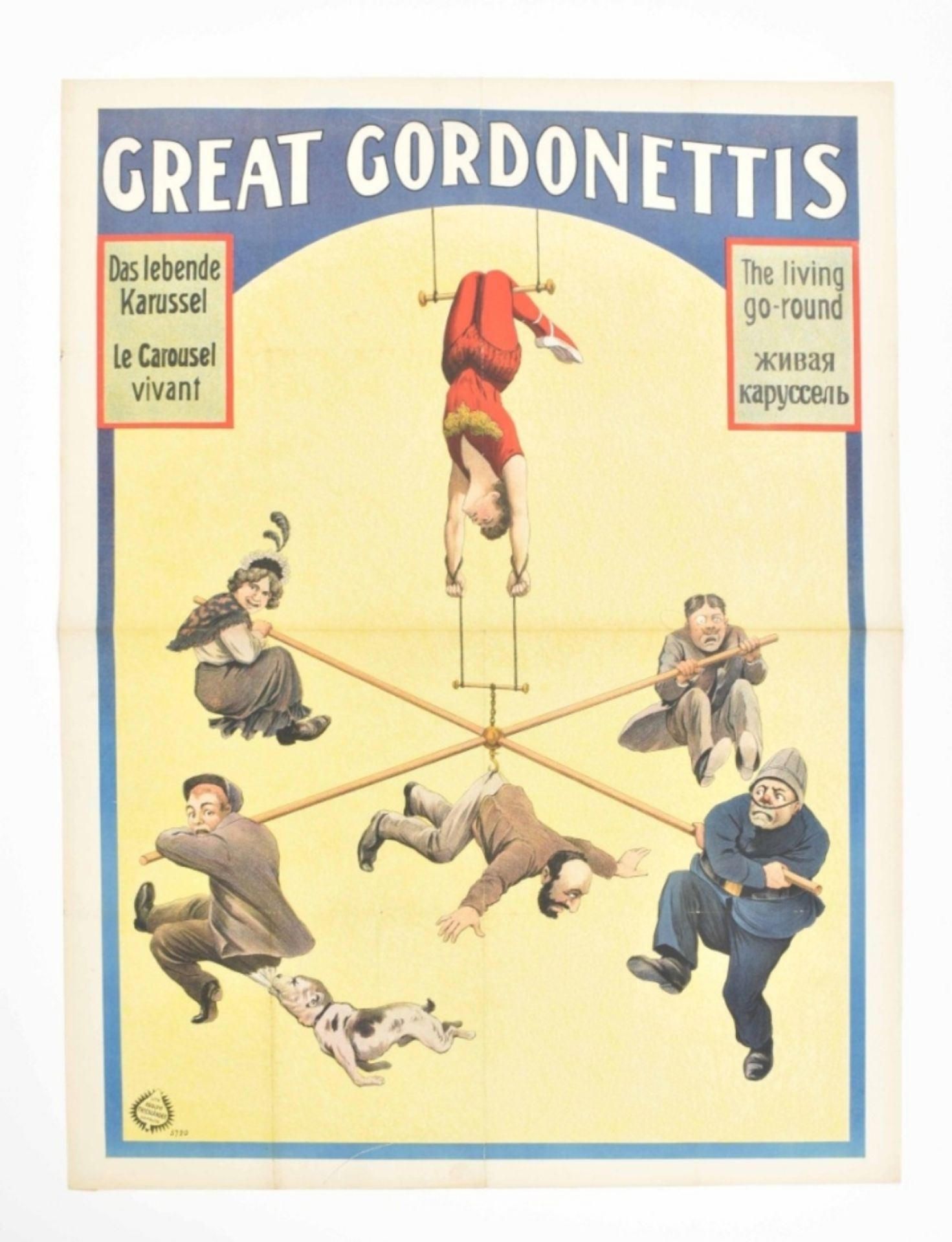 [Acrobatics] [Trapeze] Great Gordonettis Das lebende Karussel [...]. Friedländer, Hamburg 1912