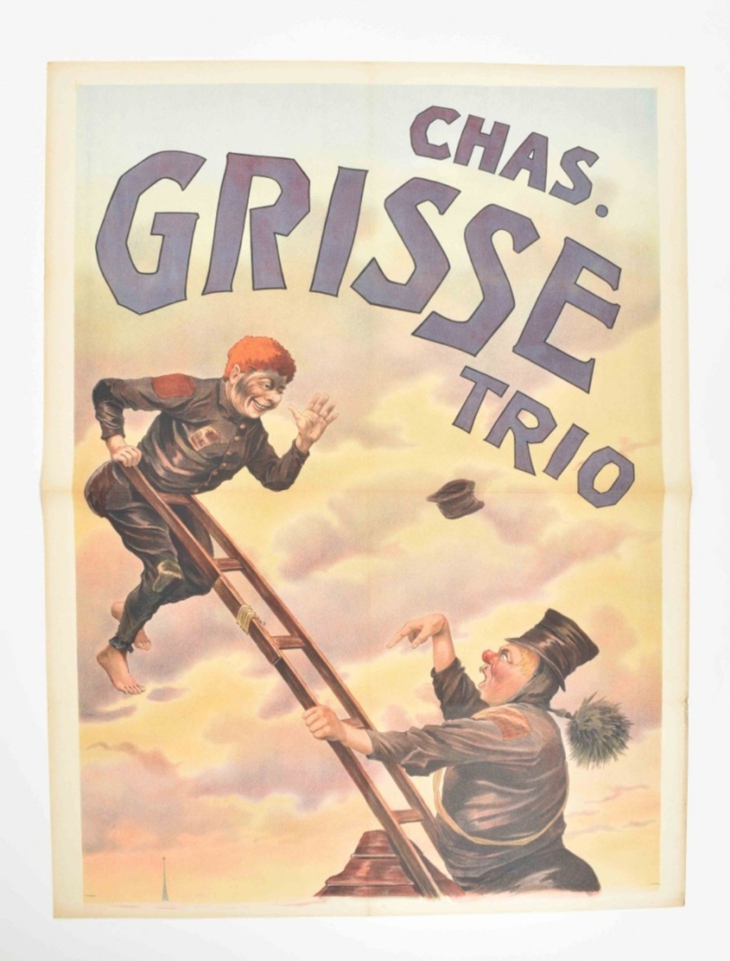 [Clowns] [Vaudeville. Chimney Sweepers. Acrobatics] Chas. Grisse trio Friedländer, Hamburg, 1907 - Image 2 of 7