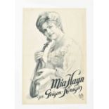 [Entertainment] [Music.Violin] Mia Hayn Gen. Geigen-Königin. Friedländer, 1919