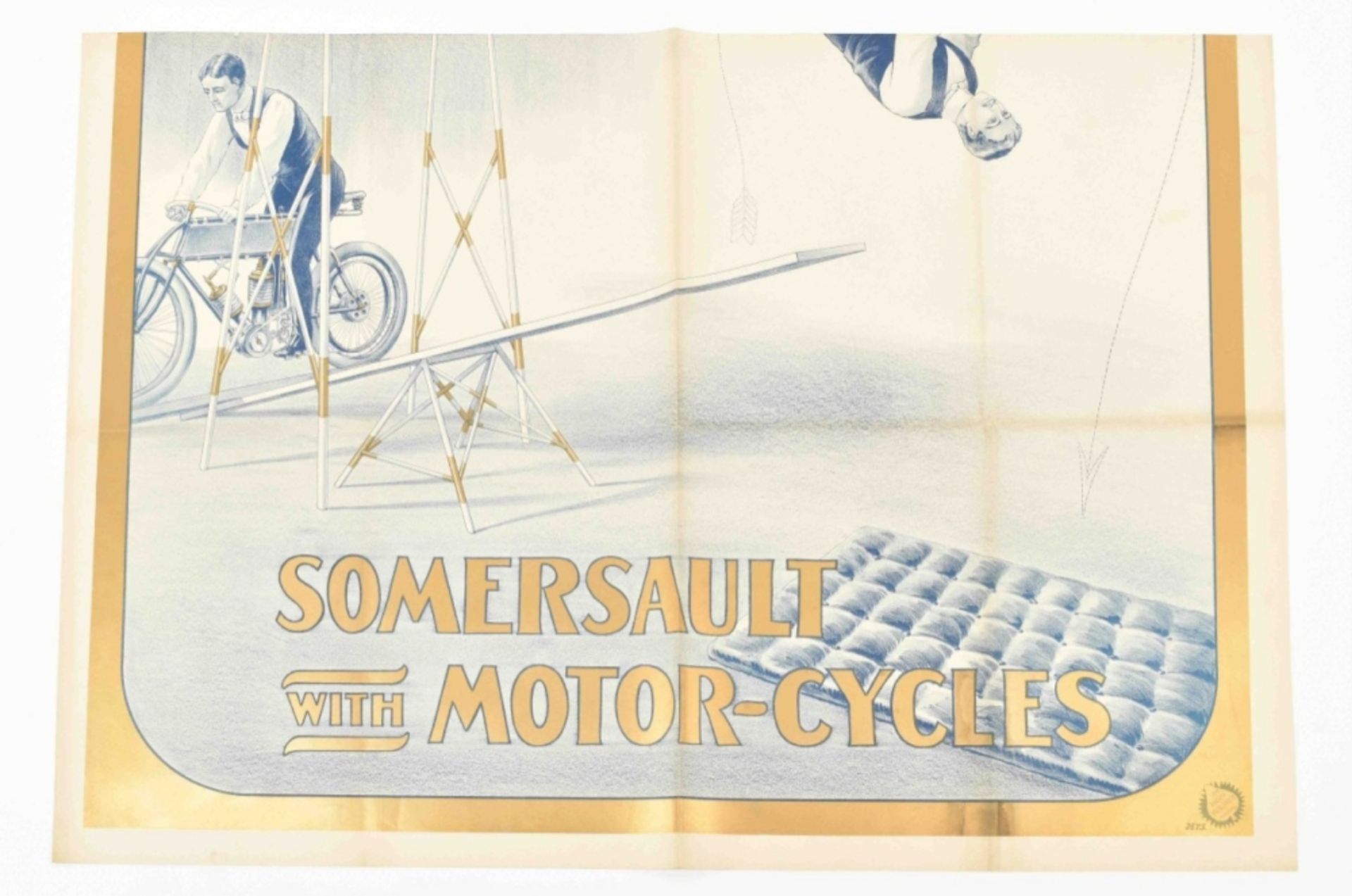 [Acrobatics] [Motorcycle] Sidney brothers. Somersault with motor-cycles Friedländer, Hamburg, 1906 - Bild 3 aus 6