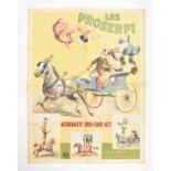[Acrobatics] Les Proserpi. Acrobatic dog-cart act Nouveauté equestre. Friedländer, Hamburg, 1910