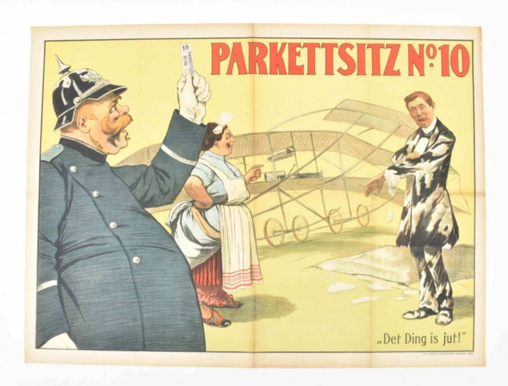 [Entertainment] Parkettsitz no. 10. Det Ding is jut! Friedländer, Hamburg, 1913