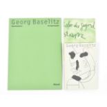 [s and up] Georg Baselitz, book and signed aquatint