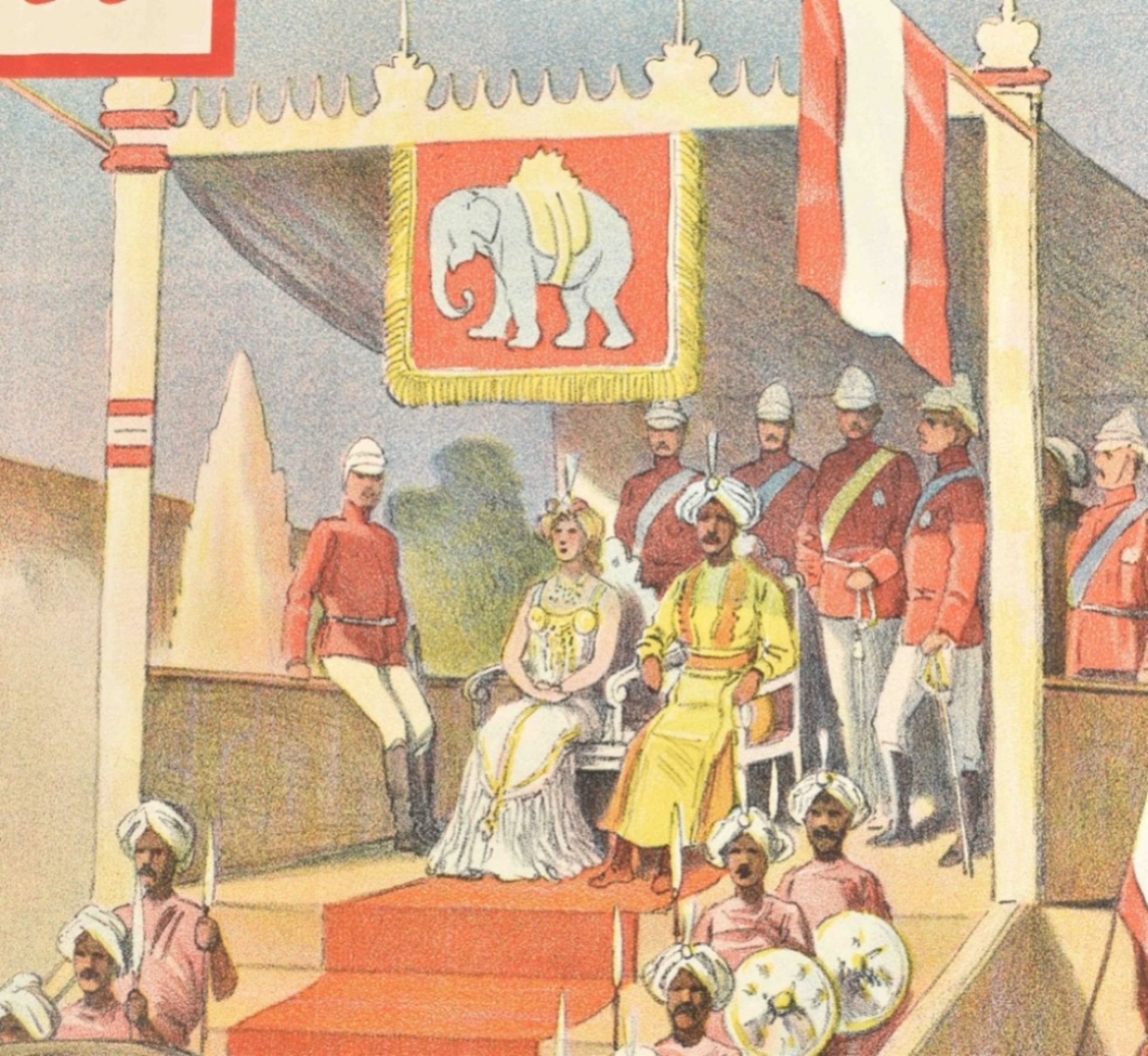 [Human Zoo] [Elephants] Circus Hagenbeck. Indien. Hagenbeck's Schau Friedländer, Hamburg, 1905 - Image 5 of 6