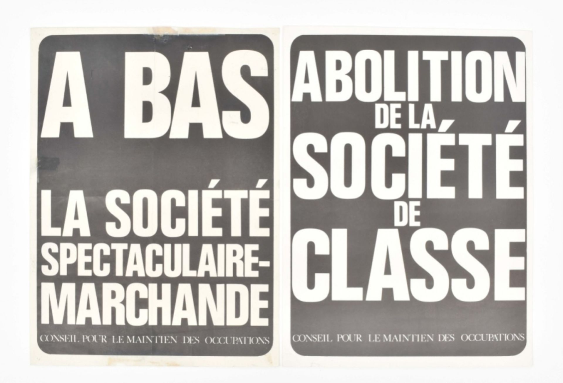 [Situationists] Posters by the Conseil pour le Maintien des Occupations