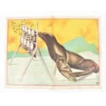 [Sea Lions] Circus Busch. Der berühmte Seelöwe Charlie als Musikvirtuose [..] A. Friedländer, 1925