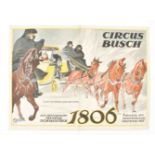 [Napoleon] Circus Busch. Das historische Manege-Schaustück 1806. Friedländer, Hamburg, 1923