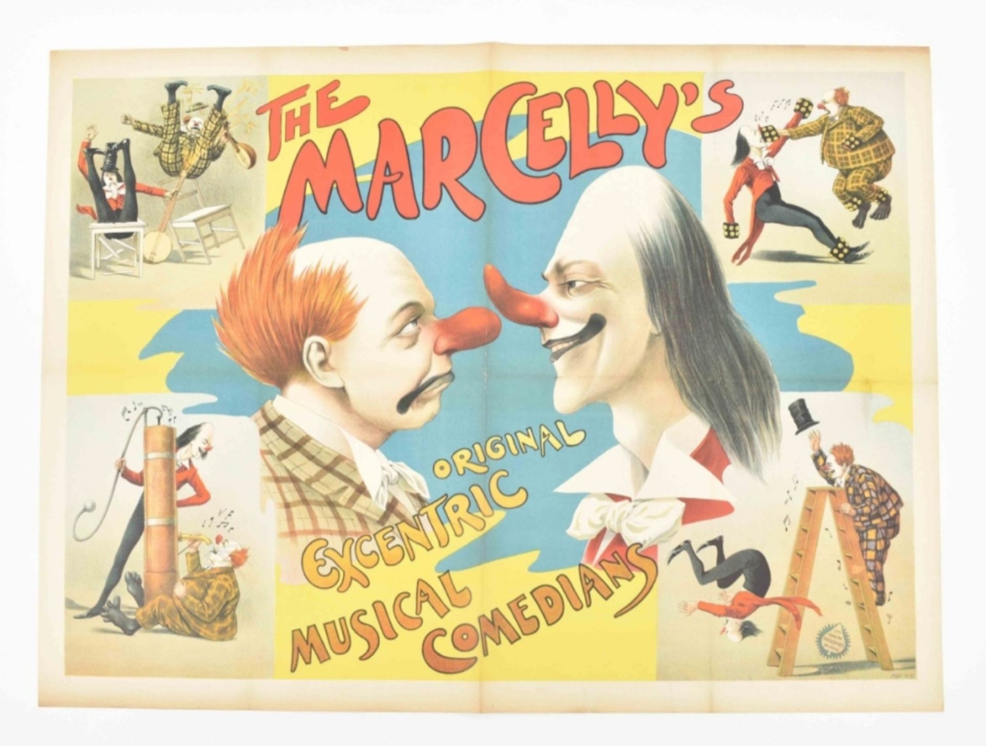 [Clowns] [Comedy] The Marcelly's, original excentric musical comedians Friedländer, Hamburg, 1900