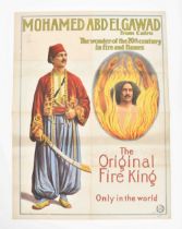 [Freakshow ] Mohamed Abdelgawad from Cairo. Friedländer, Hamburg, 1914