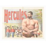 [Freakshow ] [Strongmen] Hercules and giant toys Friedländer, Hamburg, 1892