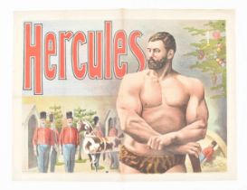 [Freakshow ] [Strongmen] Hercules and giant toys Friedländer, Hamburg, 1892