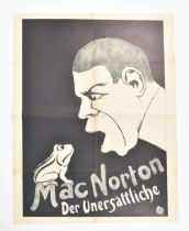 [Freakshow ] [Regurgitation. Frogs] Mac Norton, der Unersättliche Friedländer, Hamburg, 1912