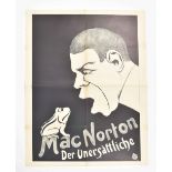 [Freakshow ] [Regurgitation. Frogs] Mac Norton, der Unersättliche Friedländer, Hamburg, 1912