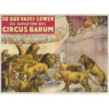 [Animal Dressage/Lions] 50 quo vadis-Löwen. Die Sensation des Circus Barum. Friedländer, 1926