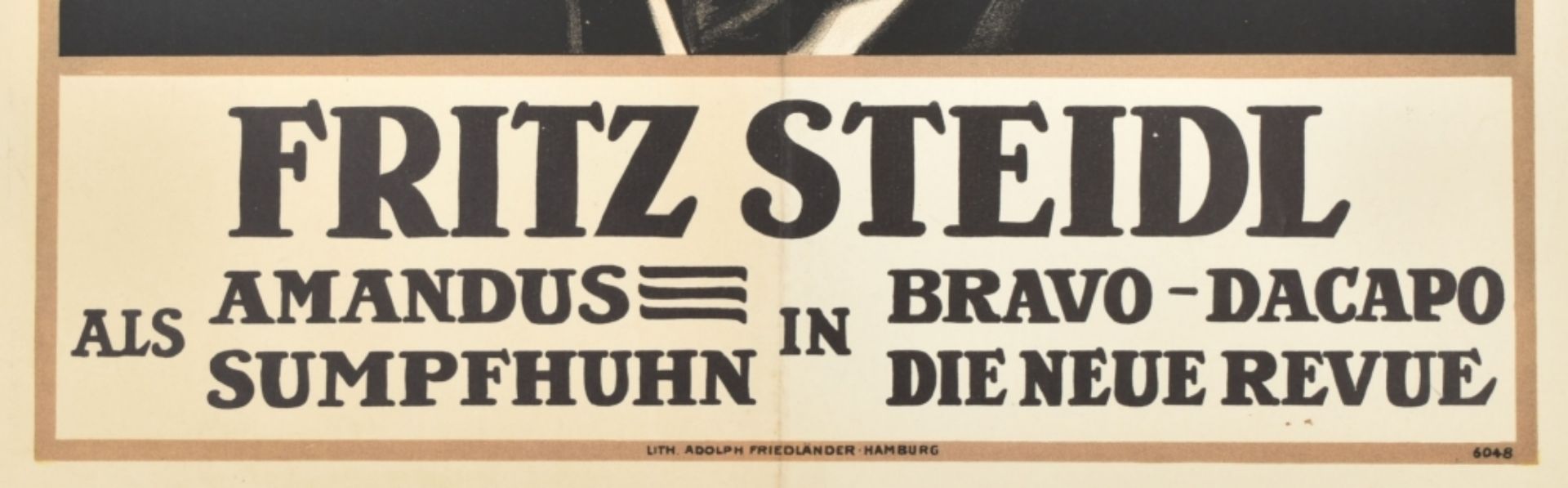 [Entertainment] Frits Steidl als Amandus Sumpfhuhn in bravo-dacapo. Friedländer, 1913 - Image 2 of 4