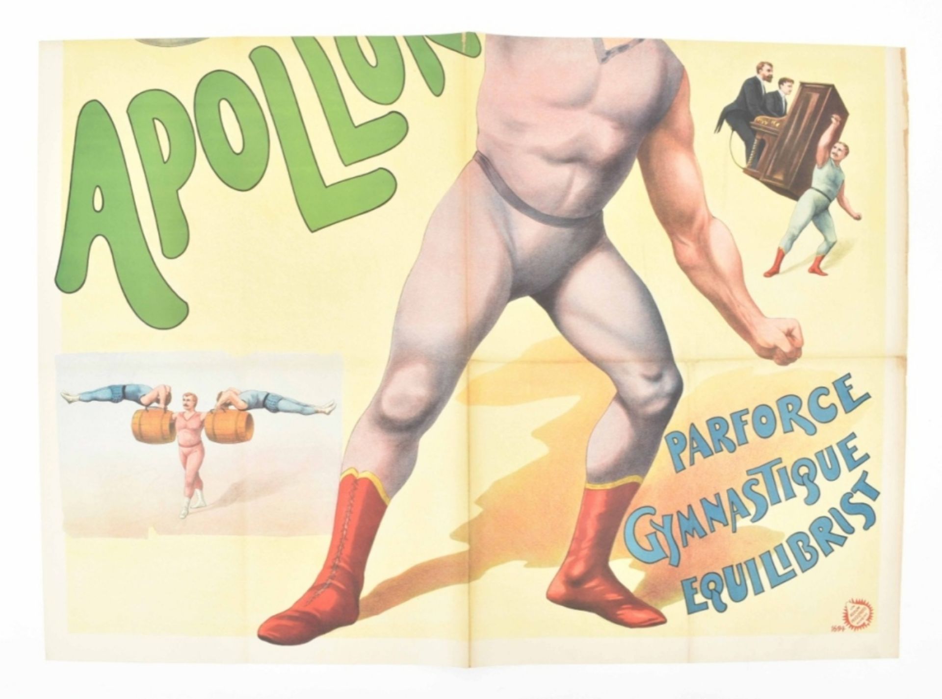 [Freakshow ] [Strongmen] Apollon Parforce gymnastique equilibrist. Friedländer, Hamburg, 1900 - Image 2 of 5