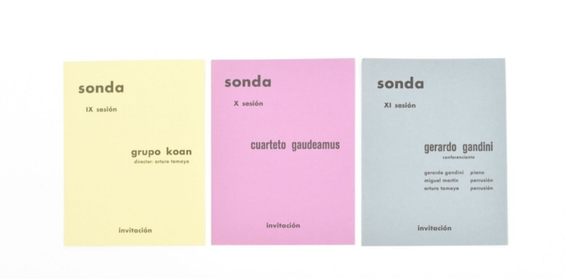 [Ephemera] Sonda Musica, Madrid 1967-1972 - Bild 2 aus 7