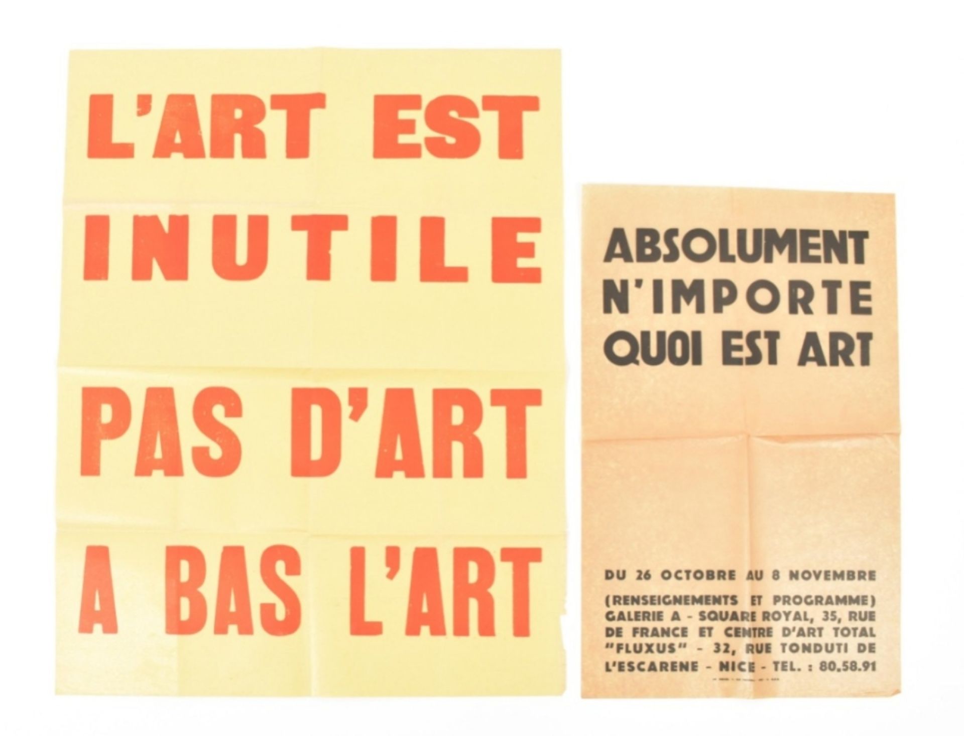 [Fluxus] Two texts by Ben Vautier