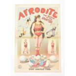 [Freakshow ] Afrodite, the queen of athletes Greek American troup. Friedländer, Hamburg, 1900