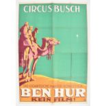 [Entertainment] Ben Hur Das gigantische Manege-Schaustück. Kein Film! Friedländer, Hamburg, 1927