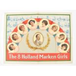 [Folklore] [Holland] The 8 Holland Marken girls Friedländer, Hamburg, 1913