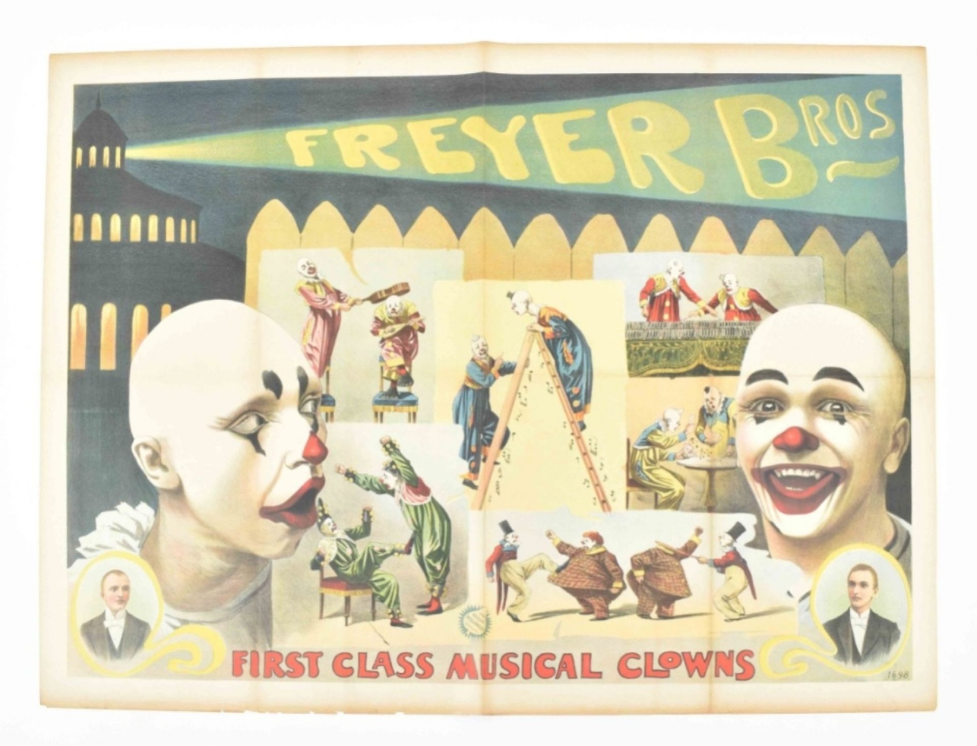 [Clowns] [Comedy] Freyer Bros. First class musical clowns Friedländer, Hamburg, 1900