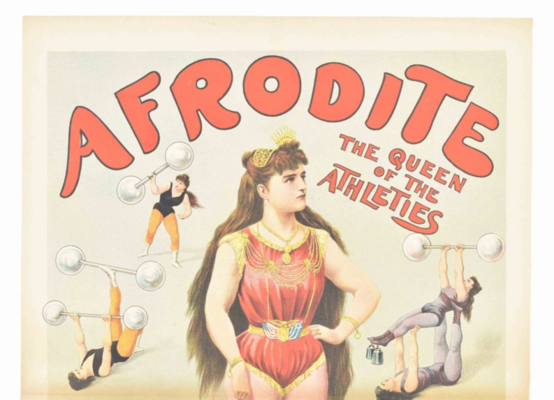 [Freakshow ] Afrodite, the queen of athletes Greek American troup. Friedländer, Hamburg, 1900 - Image 2 of 4
