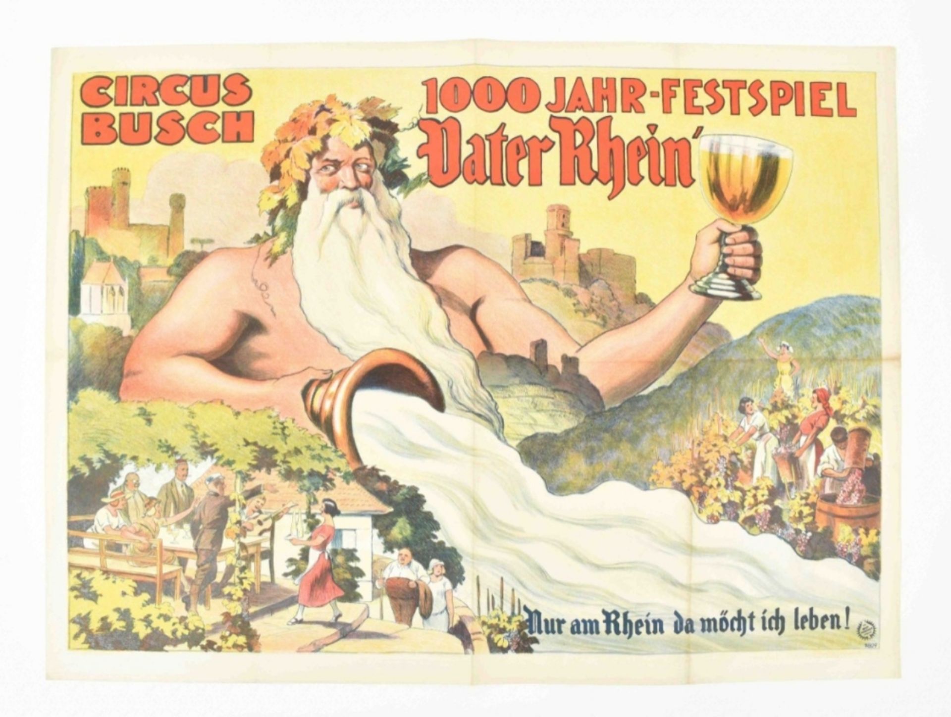 [Entertainment] Vater Rhein. 1000-jahre Festspiel Nur am Rhein da möcht ich leben. Friedländer, 1925