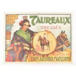 [Folklore] [Spain. Horses] Taureaux dressés. [...] Andaloux harnaché á l'Espagnole. Friedländer 1921