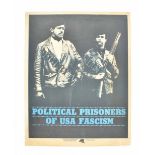 [Subculture] [Poster] [Black Power Movement] Policial Prisoners of USA Fascism